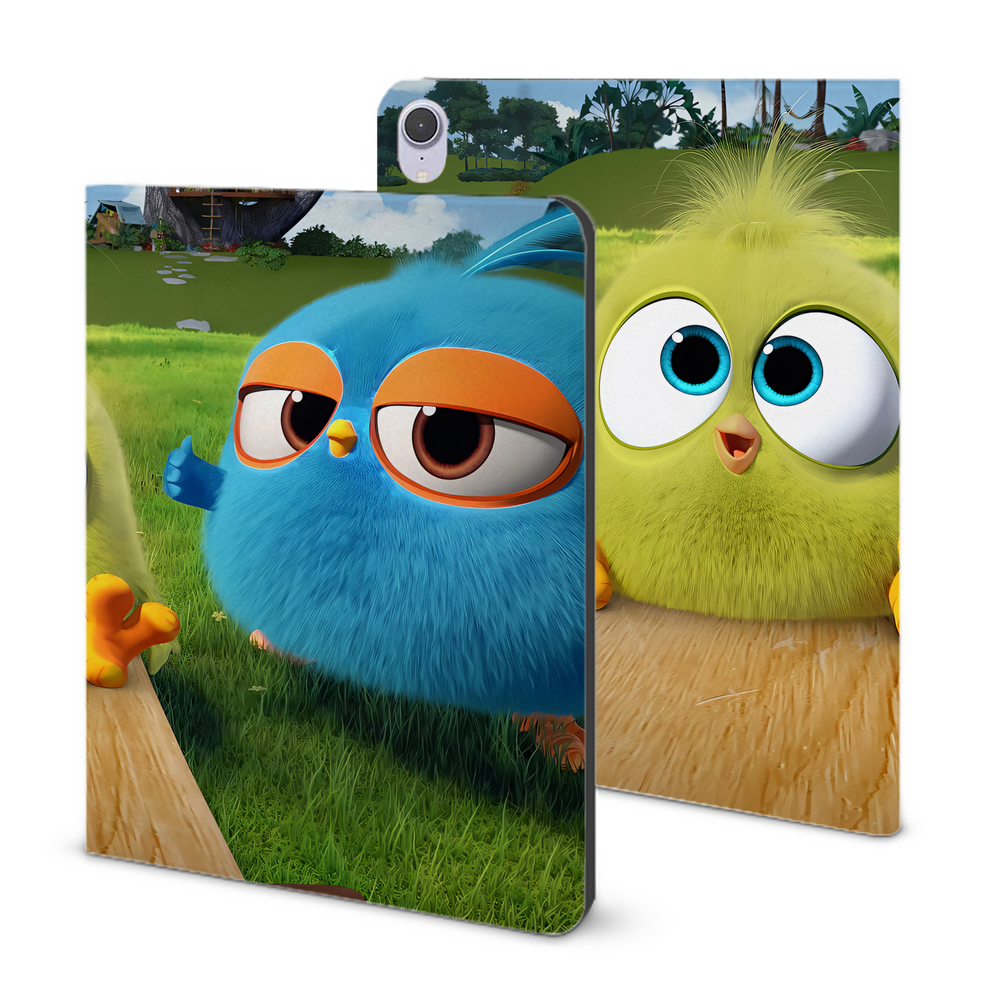 （画像用） Angry Birds アングリーバード IPad ケース ブック型 PUレザー TPU 耐衝撃 軽量 薄型 ペン収納なし 全面保護 IPad 各モデル対応